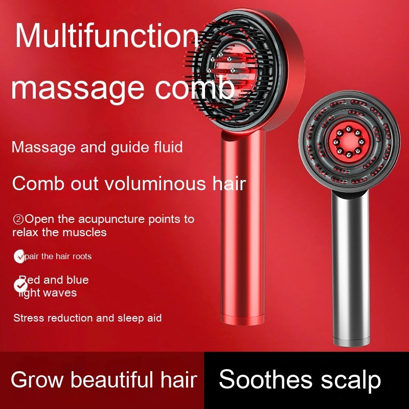 Fluffy Cloud Comb Scalp Massager with Infrared